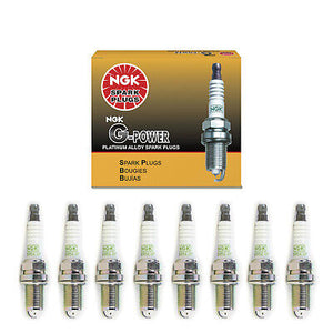 NGK G-Power Platinum Spark Plug Set 8PCS. 7090 BKR5EGP