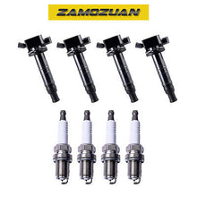 Load image into Gallery viewer, Ignition Coil &amp; Platinum Spark Plug 4PCS. 01-12 for Toyota Pontiac Scion Lexus