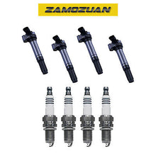 Load image into Gallery viewer, Ignition Coil &amp; Iridium Spark Plug Set 4PCS. 2012-2016 for Fiat 500 1.4L L4