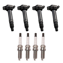 Load image into Gallery viewer, Ignition Coil &amp; Copper Spark Plug Set 4PCS. 2012-2014 for Scion iQ 1.3L UF663