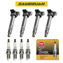 Load image into Gallery viewer, Ignition Coil &amp; NGK Platinum Spark Plug 4PCS 00-04 for Toyota Tacoma 2.4L 2.7L