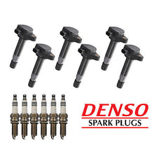 Load image into Gallery viewer, Ignition Coil &amp; Denso Iridium Power Spark Plug 6PCS for Acura RL TL TSX/ Odyssey