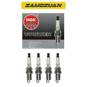 NGK V-Power Spark Plug 4PCS 90-20 for Acura Dodge Honda Hyundai 2262 ZFR5F11