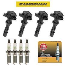 Load image into Gallery viewer, Ignition Coil &amp; NGK Platinum Spark Plug 4PCS 2006-2009 for Ford, Mercury 2.3L L4