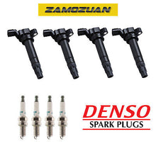 Load image into Gallery viewer, Ignition Coil &amp; Denso Iridium Power Spark Plug 4PCS for 13-15 Chevy Spark 1.2L