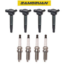 Load image into Gallery viewer, Ignition Coil &amp; Copper Spark Plug 4PCS 2008-2015 for Lexus Toyota Scion Pontiac