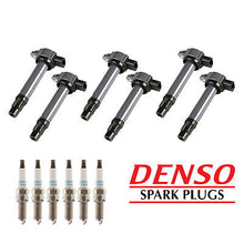 Load image into Gallery viewer, Ignition Coil &amp; Denso Iridium Power Spark Plug 6PCS for 07-16 Mitsubishi Outland