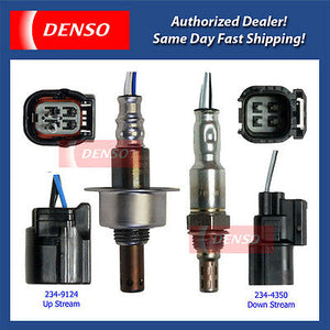 Denso Oxygen Sensor Up & Down Stream 2PCS. Set for 2007-2011 Honda Civic 1.8L