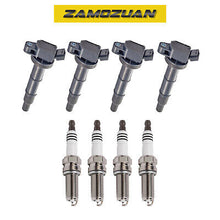 Load image into Gallery viewer, Ignition Coil &amp; Platinum Spark Plug 4PCS. 2000-2008 for Toyota Chevrolet Pontiac