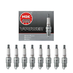 NGK V-Power Spark Plug 8PCS 67-96 for Buick Chevy Chrysler Ford Pontiac 6630 UR4