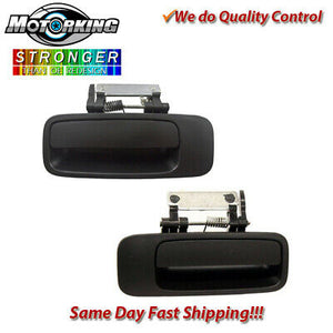 Exterior Door Handle Rear L & R 2PCS 00-04 for Toyota Avalon Non-Painted Black