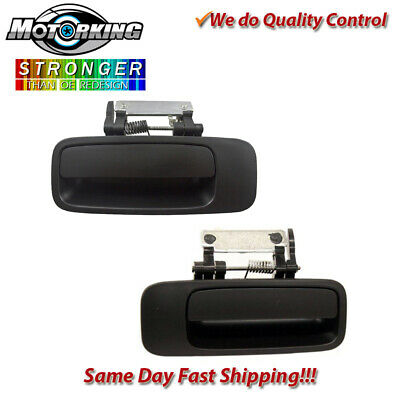 Exterior Door Handle Rear L & R 2PCS 00-04 for Toyota Avalon Non-Painted Black
