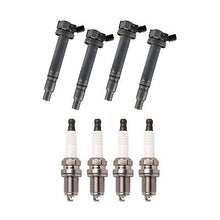 Load image into Gallery viewer, Ignition Coil &amp; Platinum Spark Plug 4PCS 00-06 for Toyota Celica Corolla Matrix