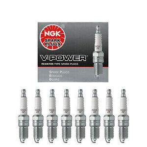 NGK V-Power Spark Plug 8PCS 68-15 for Cadillac Chevy Ford Mazda Mercury 4177 TR6