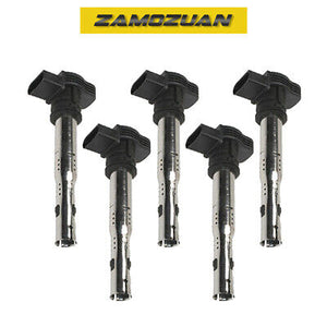 OEM Quality Ignition Coil 5PCS 2005-2017 for Audi A3 A6 / VW Beetle Golf Jetta
