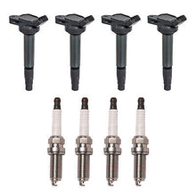 Load image into Gallery viewer, Ignition Coil &amp; Copper Spark Plug 4PCS 2008-2015 for Lexus Toyota Scion Pontiac