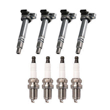 Load image into Gallery viewer, Ignition Coil &amp; Platinum Spark Plug 4PCS 2000-2004 for Toyota Tacoma 2.4L 2.7L