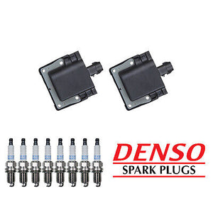 Ignition Coil & Denso Platinum TT Spark Plug 8PCS Set for 90-97 Lexus LS/SC 400