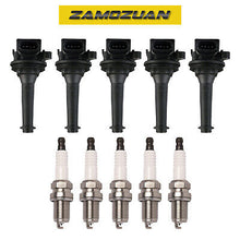 Load image into Gallery viewer, Ignition Coil &amp; Platinum Spark Plugs 5PCS 1999-2006 for Volvo C70 S60 S70 XC70