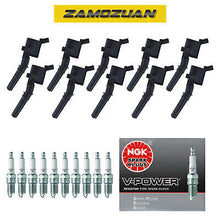 Load image into Gallery viewer, Ignition Coil &amp; NGK Spark Plug 10PCS 1997-2017 for Ford/ Mercury/ Lincoln V8 V10