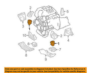 Front L or R Engine Mount 07-12 for Mercedes Benz C230 C300 CL500 GLK350 S550