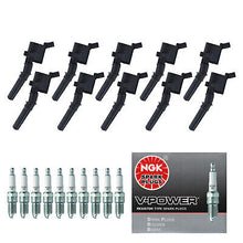 Load image into Gallery viewer, Ignition Coil &amp; NGK Spark Plug 10PCS 1997-2017 for Ford/ Mercury/ Lincoln V8 V10