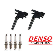 Load image into Gallery viewer, Ignition Coil &amp; Denso Platinum Spark Plug 2PCS 2000-2001 Mazda Protege 1.6L L4