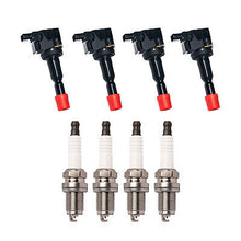 Load image into Gallery viewer, Ignition Coil &amp; Platinum Spark Plug Set 4PCS. 2007-2008 for Honda Fit 1.5L L4
