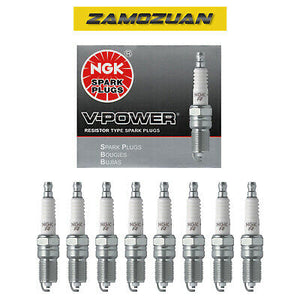 NGK V-Power Spark Plug 8PCS 68-15 for Cadillac Chevy Ford Mazda Mercury 4177 TR6
