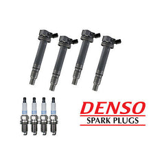 Load image into Gallery viewer, Ignition Coil &amp; Denso Platinum TT Spark Plug 4CS for Celica Corolla Matrix XRS