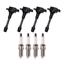 Load image into Gallery viewer, Ignition Coil &amp; Platinum Spark Plug 4PCS. 02-07 for Nissan Altima Sentra X-Trail