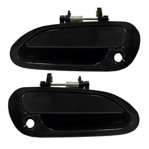 Exterior Door Handle Front L & R 2PCS. 98-02 for Honda Accord Non-Painted Black