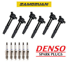 Load image into Gallery viewer, Ignition Coil &amp; Denso Platinum TT Spark Plug 6PC for Escape Fusion Mariner Milan