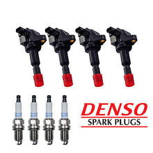 Load image into Gallery viewer, Ignition Coil &amp; DENSO Spark Plug 4PCS for 2009-2010 Honda Fit 1.5L UF626