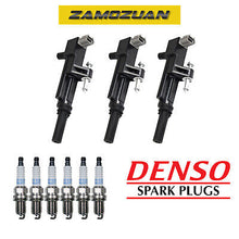 Load image into Gallery viewer, Ignition Coil &amp; Denso Platinum TT Spark Plugs for Dakota Ram 1500/ Commander 3.7