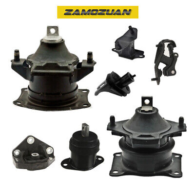 Engine & Trans Mount 7PCS Hydr. w/ Vac. Pin 03-07 for Honda Accord 3.0L for Auto