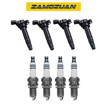 Load image into Gallery viewer, Ignition Coil &amp; Iridium Spark Plug 4PCS 2013-2015 for Chevrolet Spark 1.2L L4
