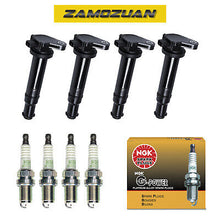 Load image into Gallery viewer, Ignition Coil &amp; NGK Platinum Spark Plug 4PCS. 2006-2011 for Dodge Hyundai Kia L4