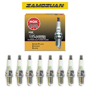 NGK G-Power Platinum Spark Plug Set 8PCS. 7090 BKR5EGP