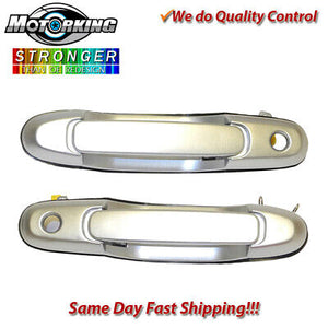 Exterior Door Handle Front L & R Set 2PCS 98-03 for Toyota Sienna 1D7 Silver