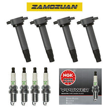 Load image into Gallery viewer, Ignition Coil &amp; NGK V-Power Spark Plug 4PCS. 07-16 for Chrysler Dodge Jeep UF557