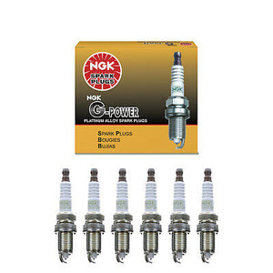 NGK G-Power Spark Plug 6PCS for Acura BMW Chevy Dodge Ford Jeep Ram 7100 ZFR6FGP