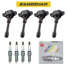 Load image into Gallery viewer, Ignition Coil &amp; NGK Spark Plug 4PCS. 2007-2018 for Nissan Altima Rogue Sentra L4