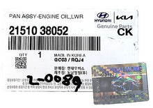 Load image into Gallery viewer, Genuine Engine Oil Pan 01-05 for Hyundai Santa Fe Sonata Optima 2.4L 21510-38052