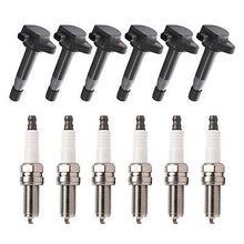 Load image into Gallery viewer, Ignition Coil &amp; Copper Spark Plug Set 6PCS 2008-2014 for Acura Honda UF603 93175