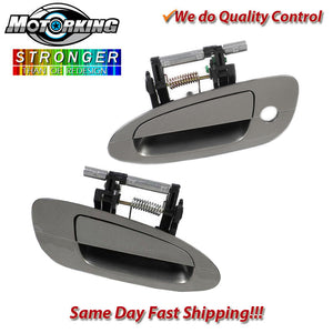 Exterior Door Handle Front L & R Set 2PCS. 02-06 for Nissan Altima KY2 Pewter