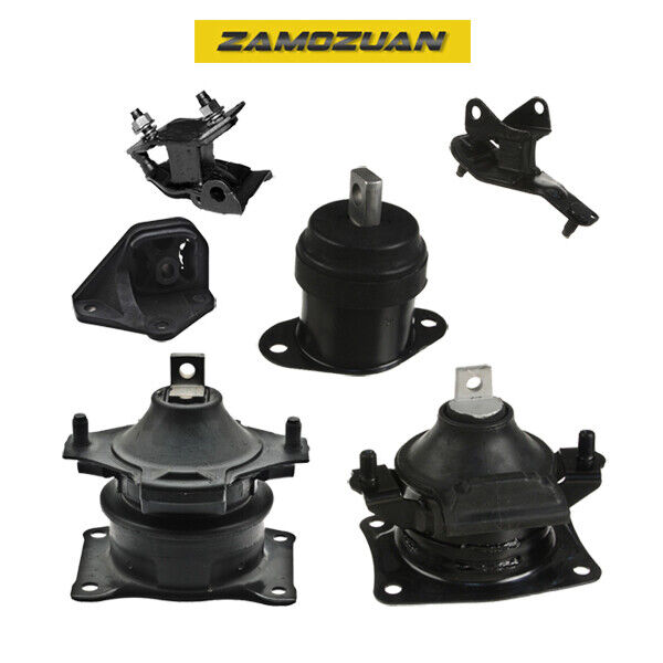 Engine Motor & Trans Mount 6PCS w/ Hydrau. 03-07 for Honda Accord 2.4L for Auto.