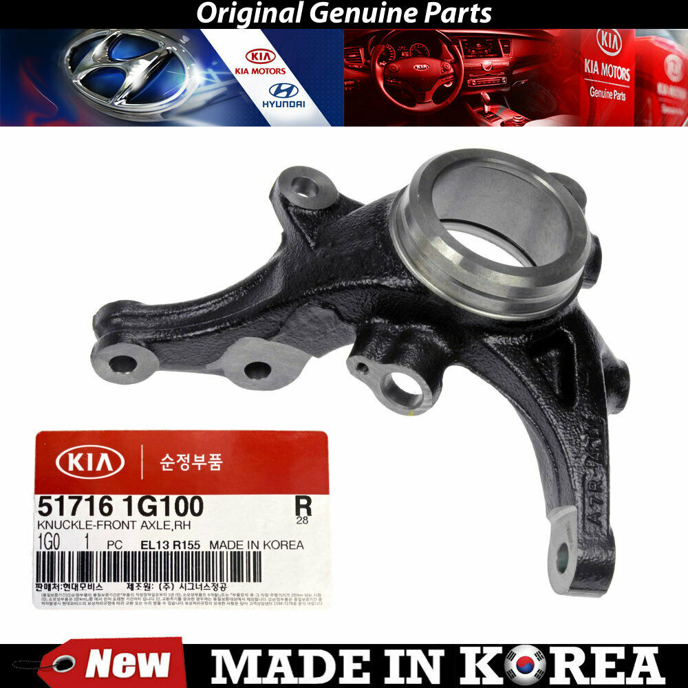 Genuine Front Right Steering Knuckle 06-11 for Hyundai Accent Kia Rio 517161G100
