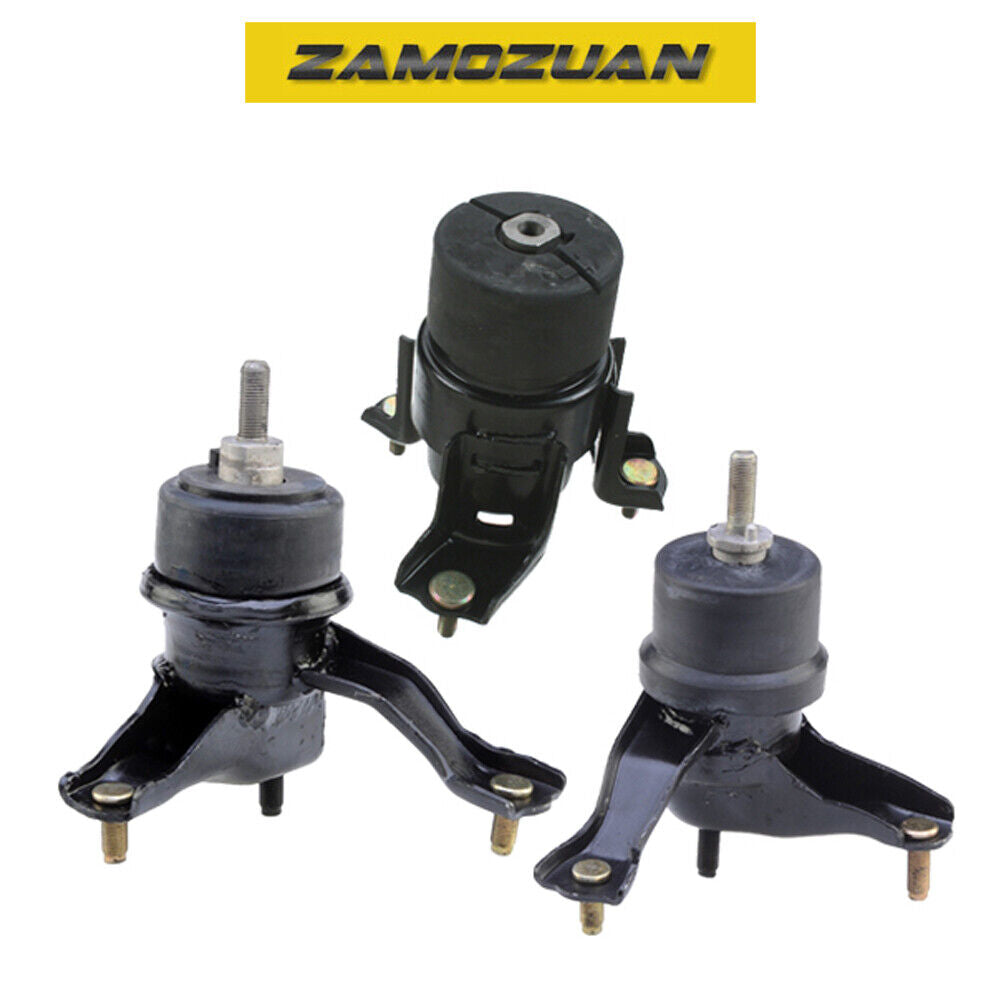 Engine Motor & Trans Mount 3PCS. 2002-2008 for Toyota Camry, Solara 2.4L 3.0L