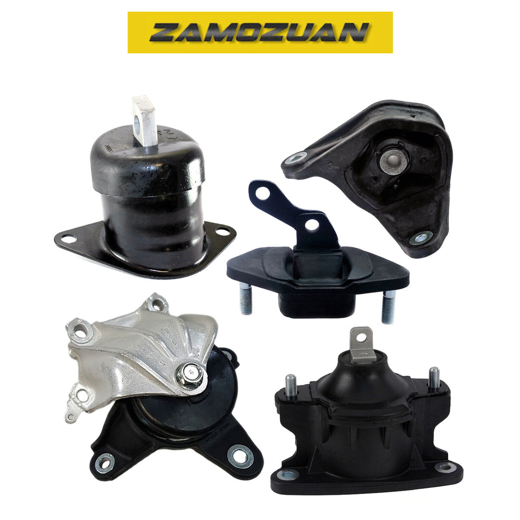 Engine & Trans Mount Set 5PCS. 08-13 for Acura TSX/ Honda Accord 2.4L for Auto.